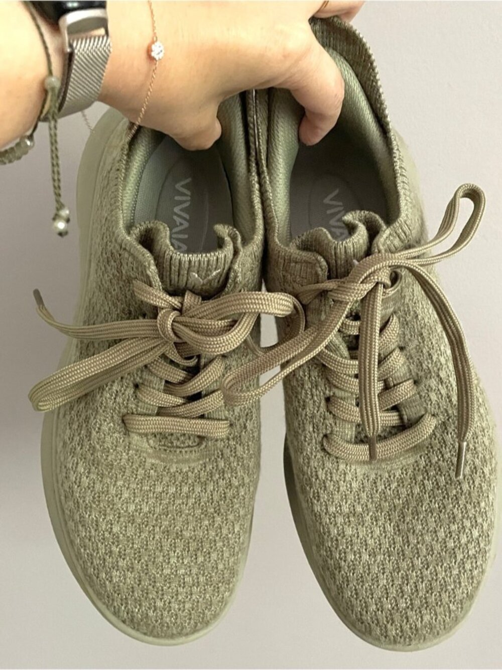 Vivaia Green Wool Sneaker Sliders (Urban) - 38 / 7 - Picture 5 of 16